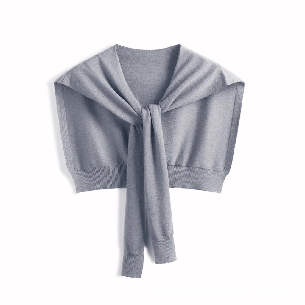 K452 Spring and summer Internet celebrity knitted small shawl for women to wear as an outer layer, summer shoulder-protecting cervical vertebra versat