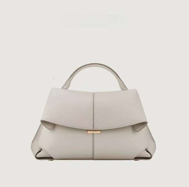 Leather Smile With Pleated Design, Single Shoulder Large Capacity Commuter Crossbody Bag