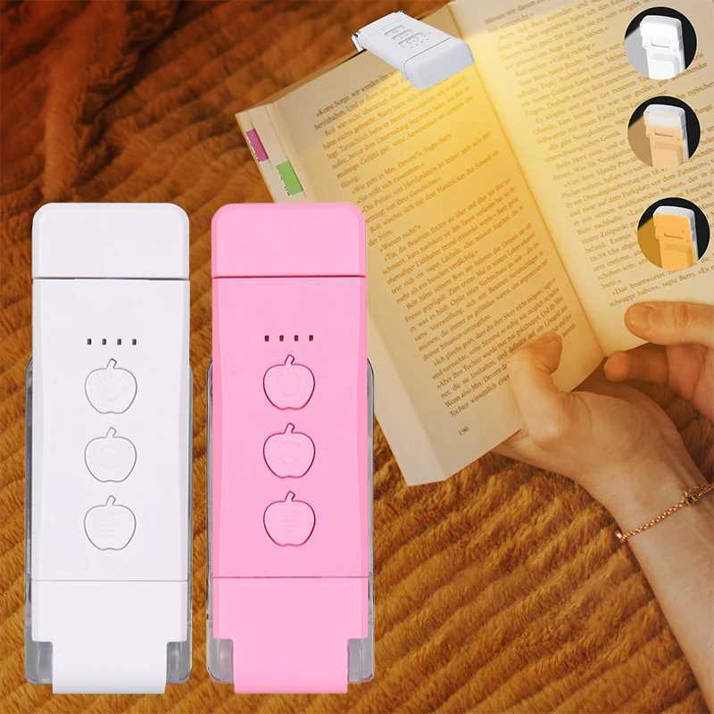 Rechargeable Clip On Reading LightBook Lamp with W White AmberPortable Bedside Night LightIndoor ReadingBedroomCamping M251120