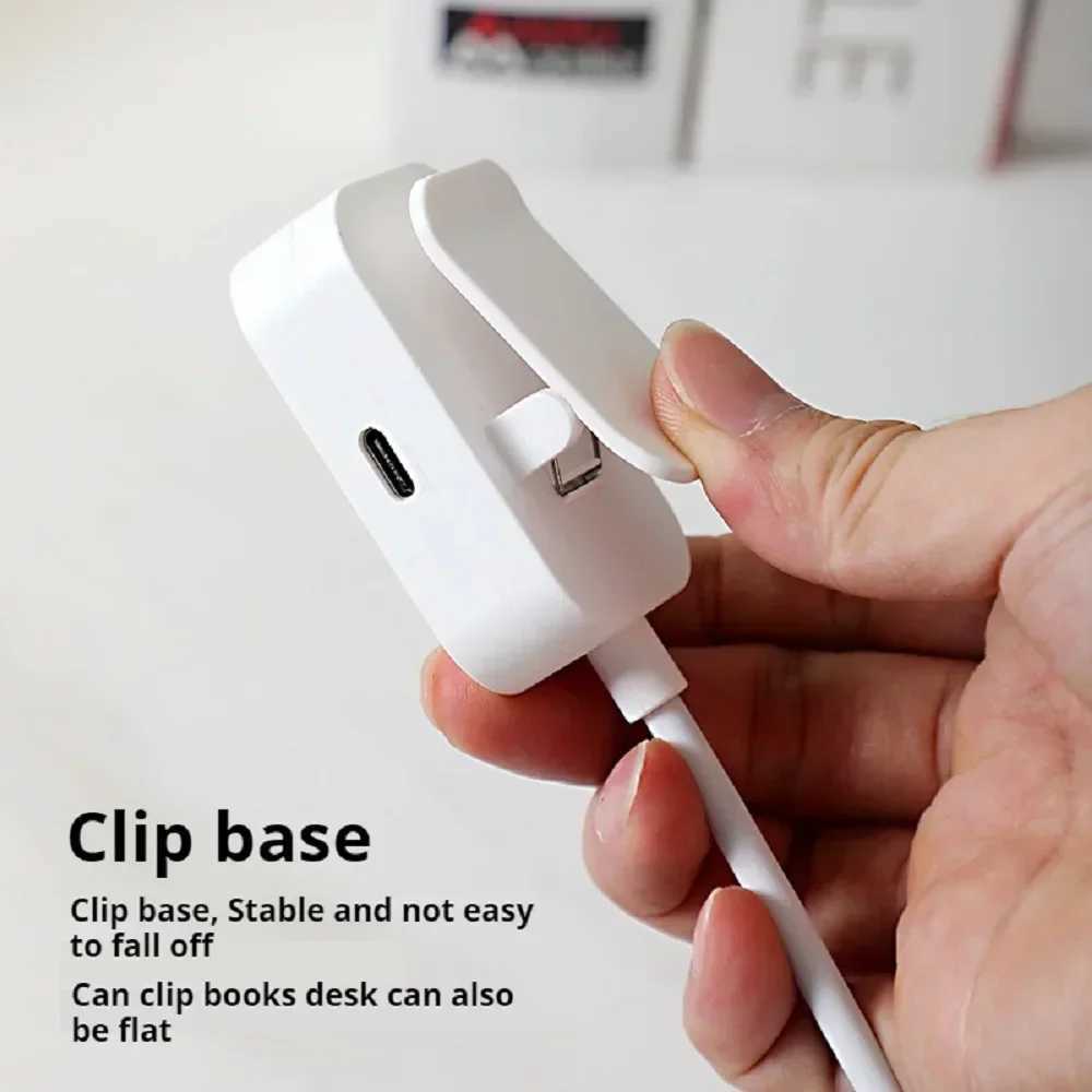 Mini Clip Book Lamp LED Table Lamp Eye Protection 3 Colors USB Rechargeable Night Light Portable Bedside Student Reading Lamp M251120