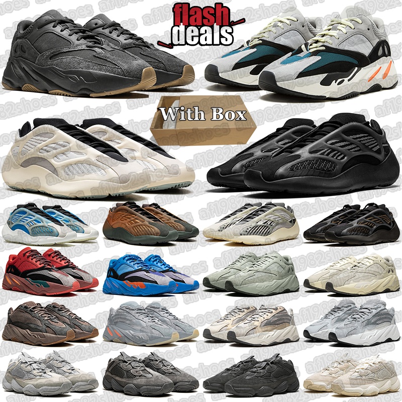 Designer Big Size 700 700s Running Shoes For Mens Trainers Women Sneakes Black White Brown Wave Runner Mens Womens Outdoor Sports Tennis chaussures 36-48