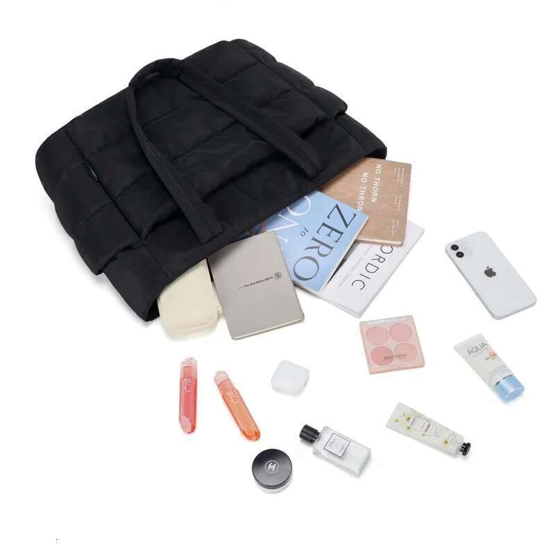 BAGSMART Padded Tote Portable Woman Handbag Quilted Solid For Leisure Travel Large Capacity Mommy Diaper Bag