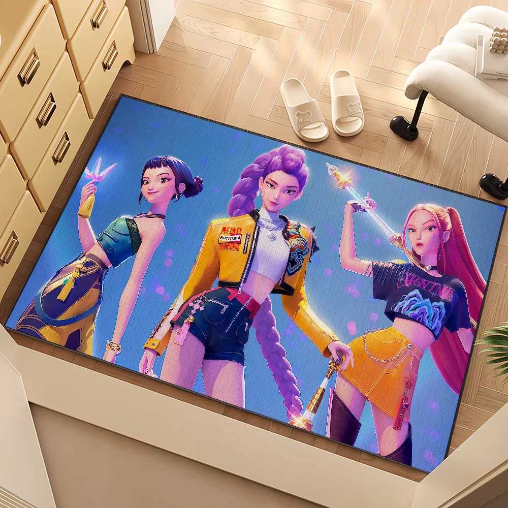 anime cool art k-kpopS d-demon h-hunters small Rug Carpet Home Decor luxury Bedroom Mat Hallway Balcony Entrance Doormat DecorationM251120