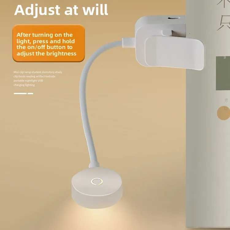 Mini LED Desk Light USB Rechargeable Lamp Eye-Protecting Clip-on Book Light Student Study Reading Desk Lamp Gift Reading Lamp M251120