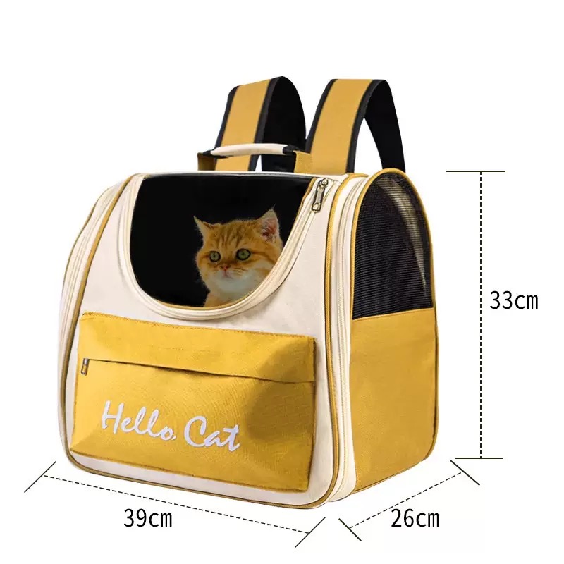 Folding Cat Backpack for Travel, Hiking, and Everyday Use - Double Shoulder Pet Carrier Bag Free shipping