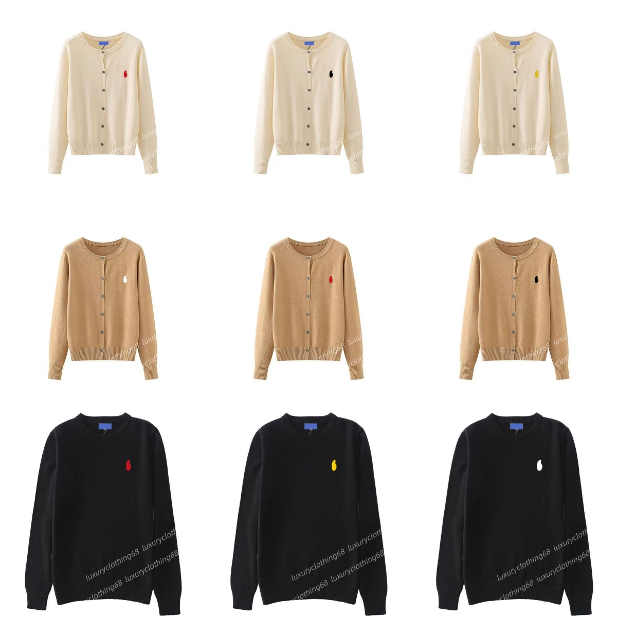 Designer Sweaters Women Mens Designers Cardigan Knit Sweater Cashmere Jumpers Cardigans Luxury Embroidery Knitwears Ladiesd spring sweater Size S-3XL