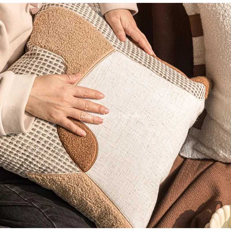 Pillow Case Diphylleia Modern Abstract Design Boho Wabi Sabi Case Luxury Handmade Fancy Cushion Cover Personze Custom Home Decor C251120