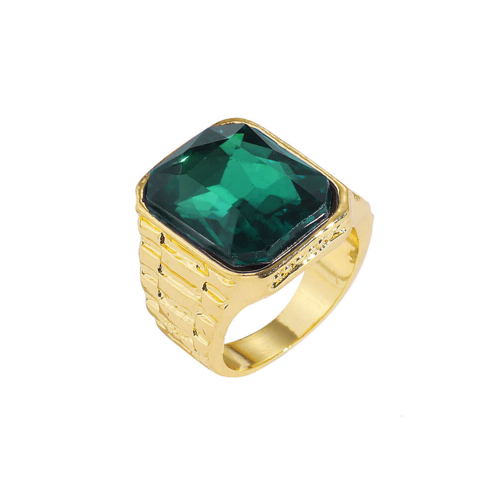 Luxury designer hip hop men and women with red and green ice out of VVS Moissanite hip hop rings