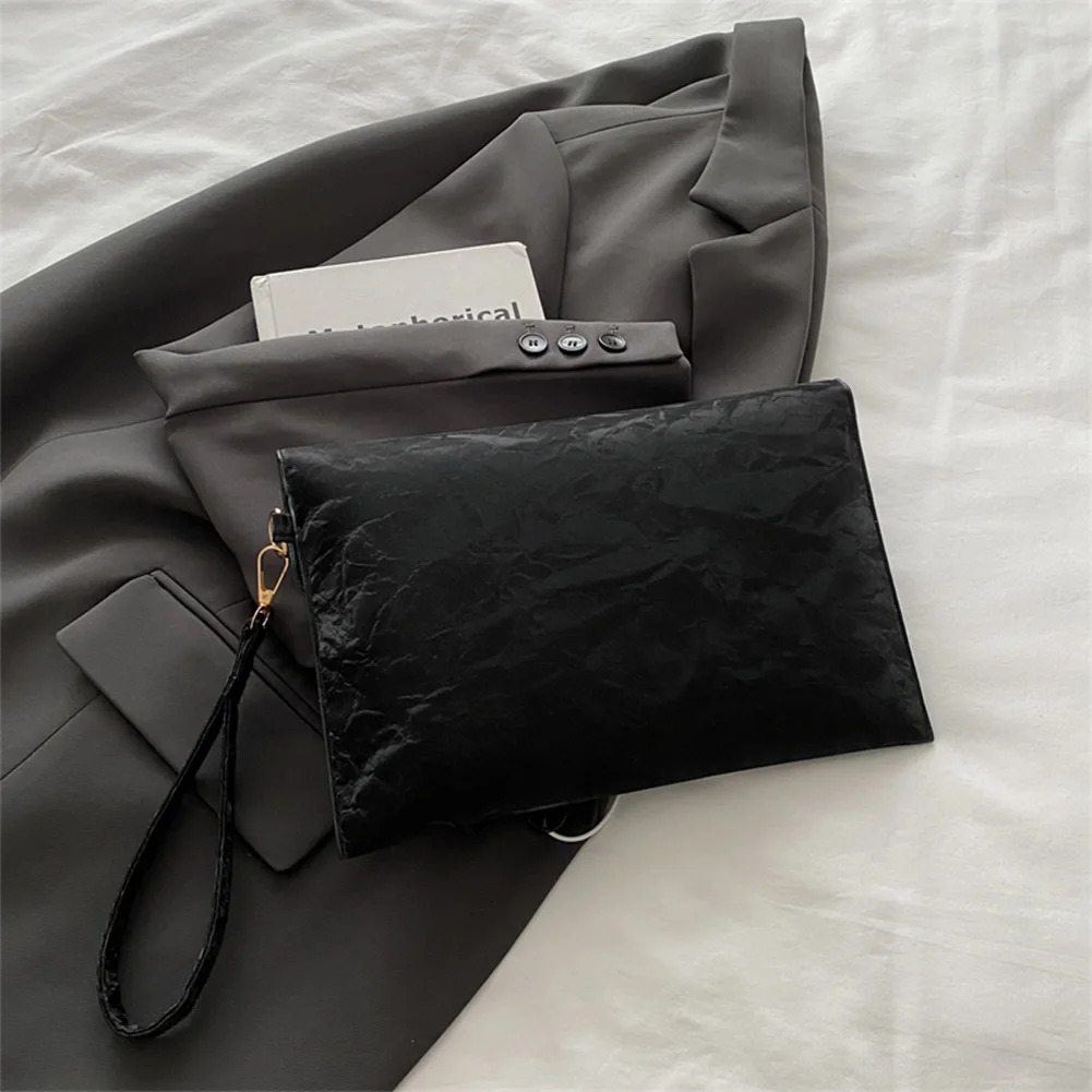 Womens envelope large capacity PU leather fashionable party bag elegant evening wallet womens outdoor wallet 250418