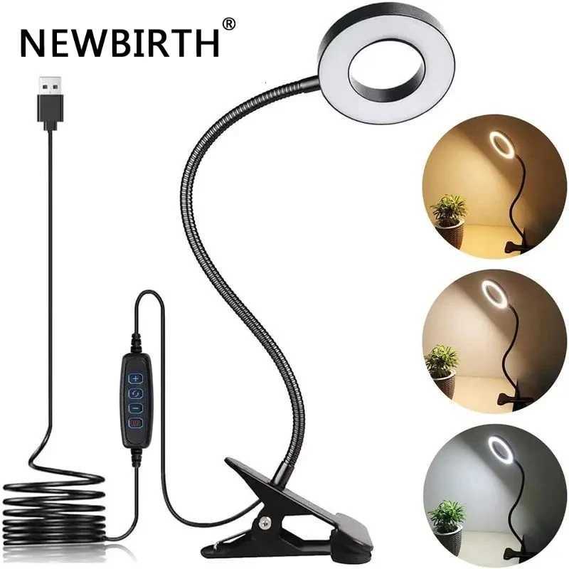 48 LEDs Clip on Desk Lamp 360Flexible Gooseneck Reading Table Light Eye-Caring USB Clamp Books Night Light Study Read Light M251120