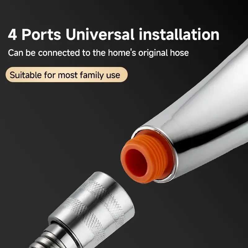 300 Holes Pressurized Showerhead Hand Hold Square Shower Head Water Saving Rainfall Spray Nozzle Bathroom AccessoriesM251120