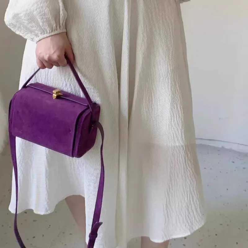 Trendy High Quality Textured Faux Suede Box Shoder Bag French Style Chic Lah Handbag Ladies Shoder Bag Wen Y2K Ahetic Y251120