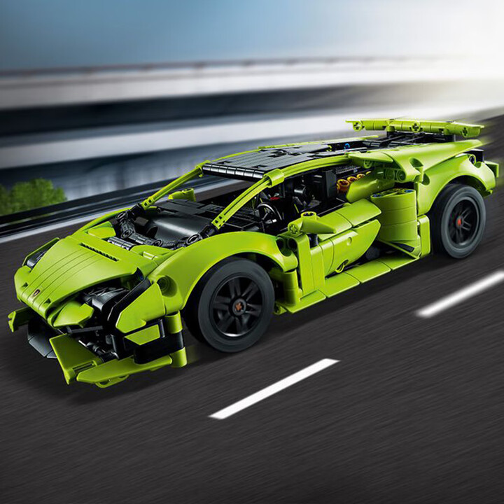 LEGO 42161 Lamborghini Hurac Tecnica Technology Mechanical Group Male and Female Creative Building Blocks