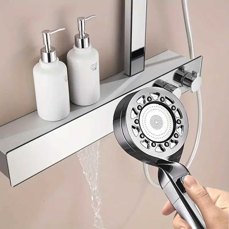 Upgraded 4-speed multi-function boost filter shower head bathroom accessories one-button switch showerM251120