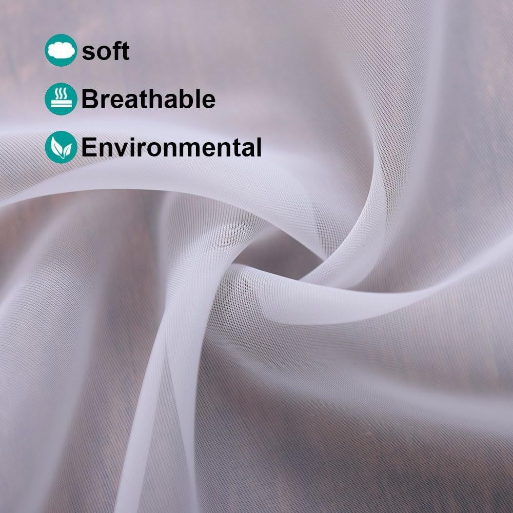 T-0419 Cross-border Amazon solid color light-transmitting French door curtain glass door curtain upper and lower double-pole yarn curtain finished pro