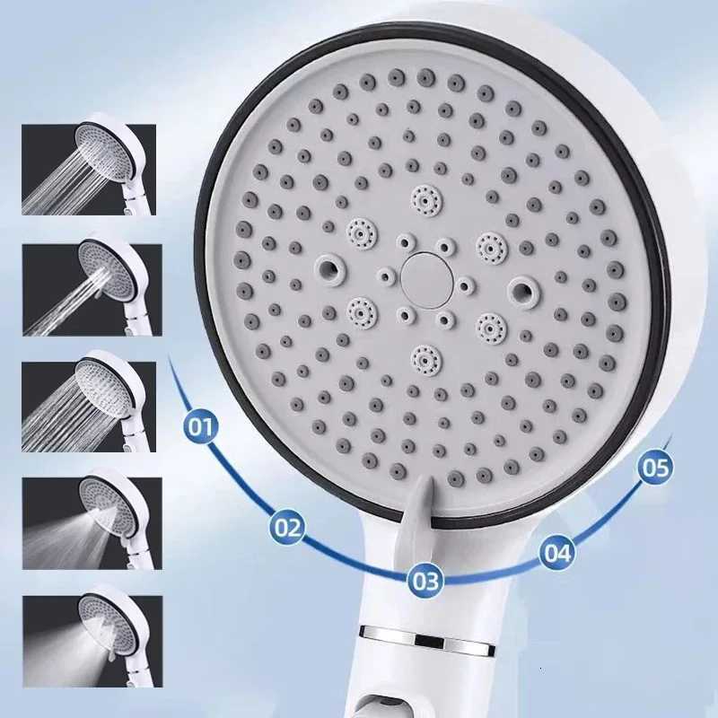 Filter Spray Five-speed Booster Large Panel Shower Head Home Shower Bath Handheld Shower Head Plus Hose SetM251120