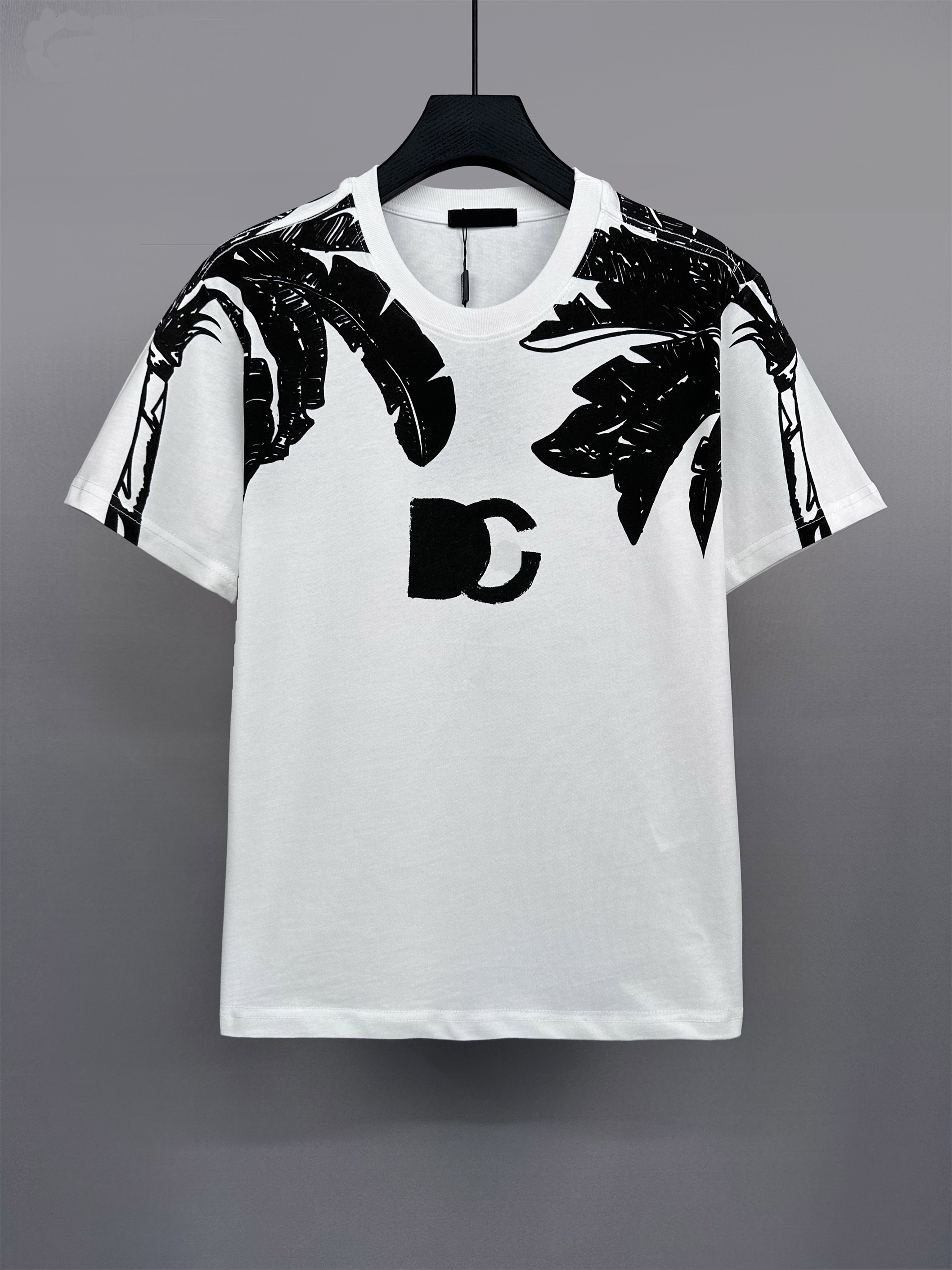 Mens T-shirt High quality fashion casual simple embroidery heavy cotton T-shirt male and female couples must have Asia size m-4xl 6688