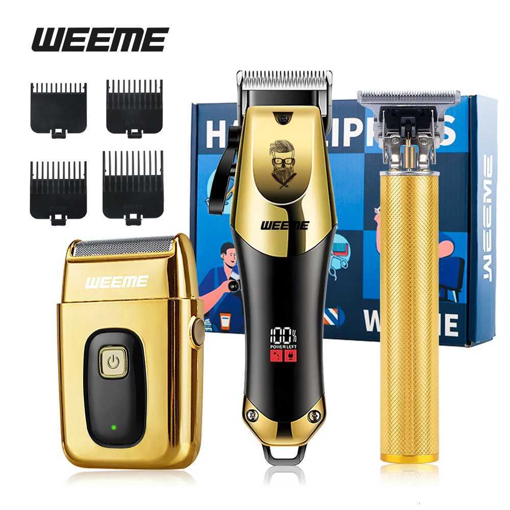 3-in-1 USB Rechargeable Mens Barber Kit Wireless Hair Clipper Beard Trimmer for Home/Salon Perfect Gift for MenT251120