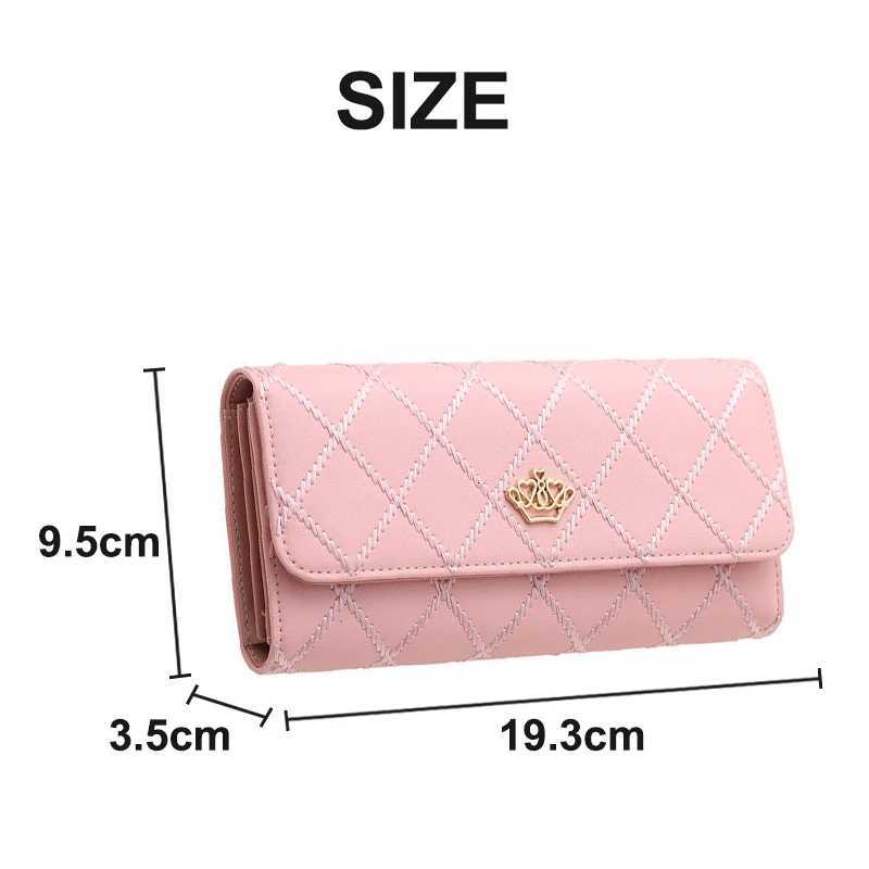 New Womens Wallet Fashion PU Leather Large Capacity Long Wallets Credit Card Holder Phone Coin Storage Girls HandbagW251120