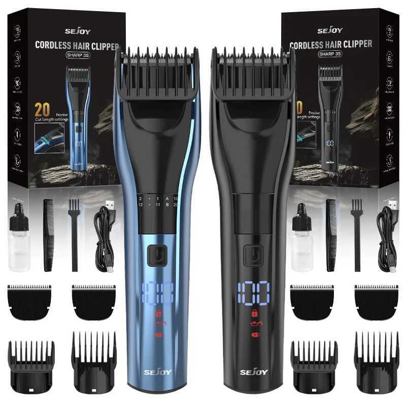SEJOY Electric Hair Clipper Kit For Men Adjustable Hair Cut Machine Hair Trimmer Professional Rechargeable Hair Cut BarberT251120