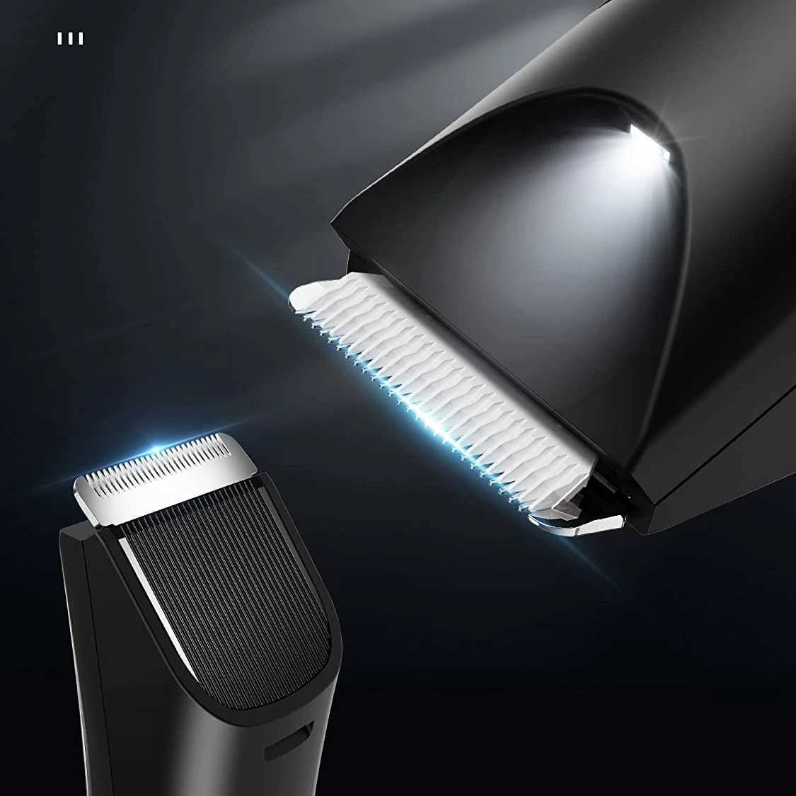 VGR Groin Body Pubic Hair Trimmer For MenWomen Electric Beard Clipper Ball Shaver Groomer RechargeableCeramic BladeWet DryT251120