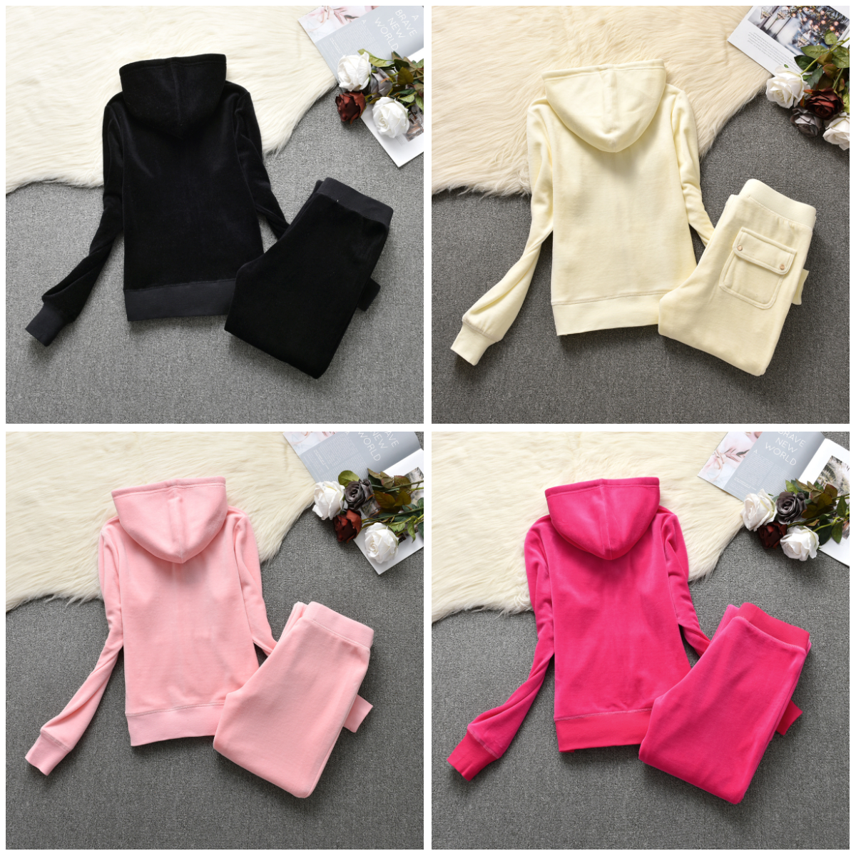 designer hoodie womens tracksuit designer tracksuit women short and long sleeved suit velvet two piece sportswear pullover hoodie set casual wear Jogging suit