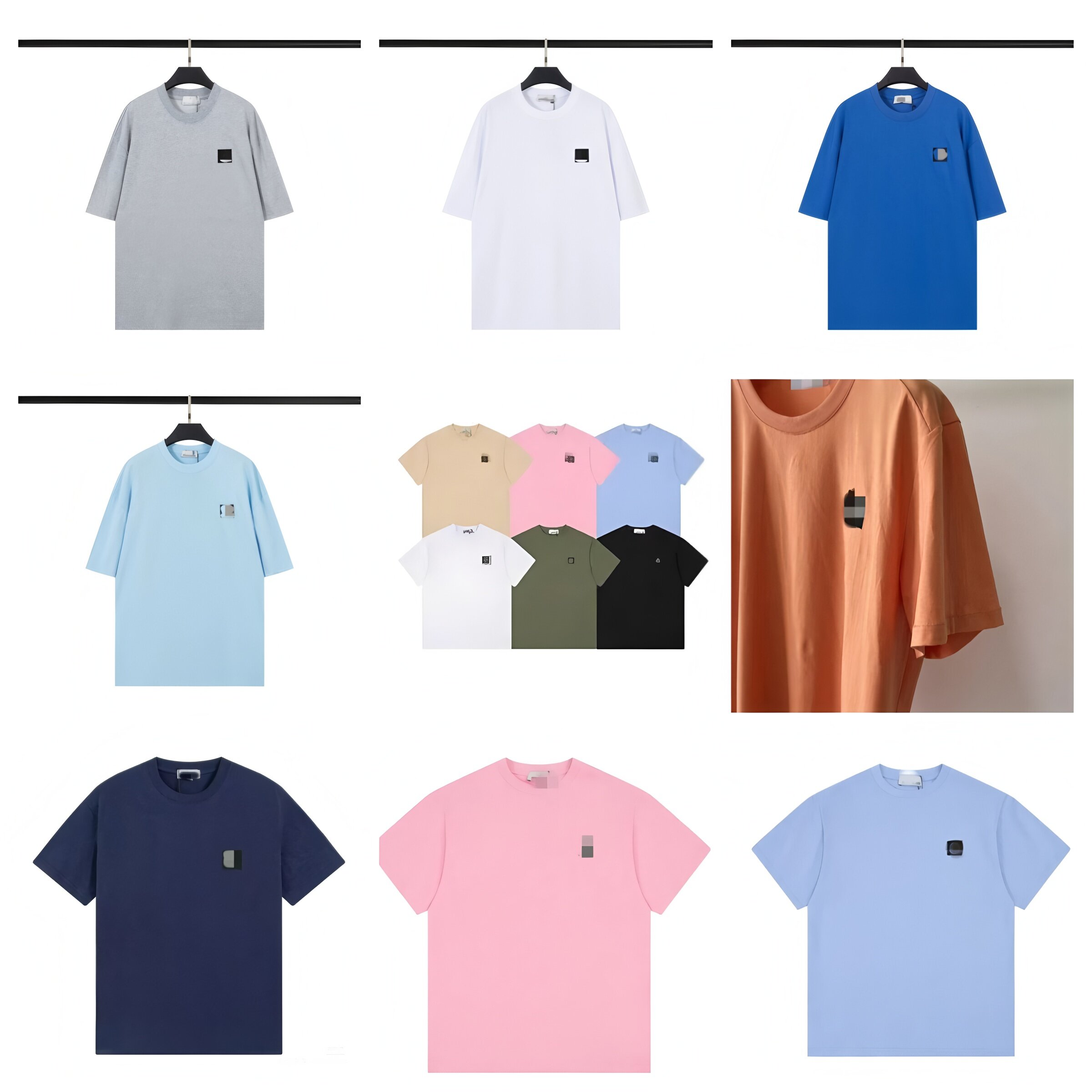 ST Brand Designer Summer Tees T-shirt Pure Cotton Men's Women NEW Style Boy Girl