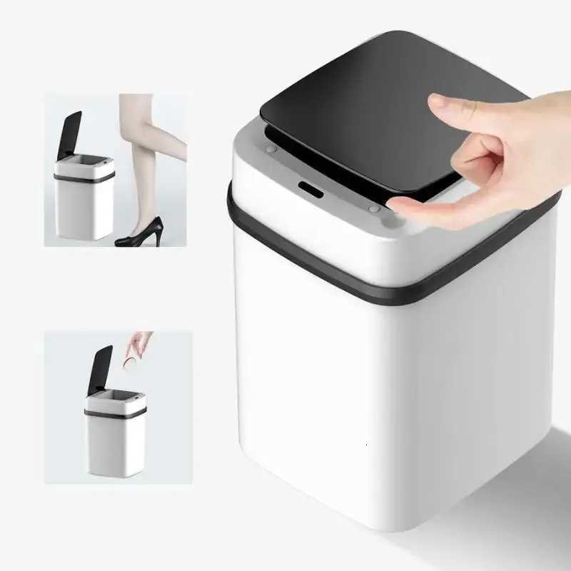 10L Smart Induction Trash Can Wireless Sensor Dustbin Automatic Trash Bin Home Intelligent Electric Garbage for Kitchen Bathroom C251120
