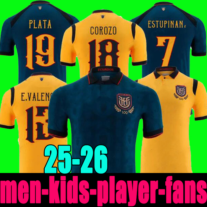 25-26 Ecuador home away soccer jersey IBARRA MENA PRECIADO high quality mens football shirt 25-26 uniform tops Centenary