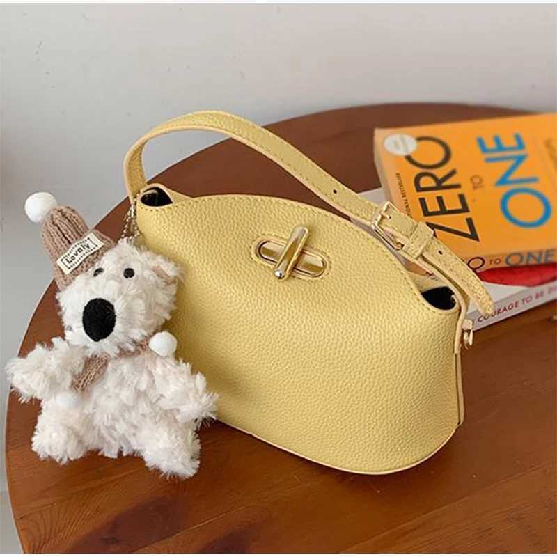 Brand Luxury Lady Bag Simple Texture Fi High-end Design Lady Shoder Bag Solid Color Versatile Trendy Lock Crossbody Bag Y251120