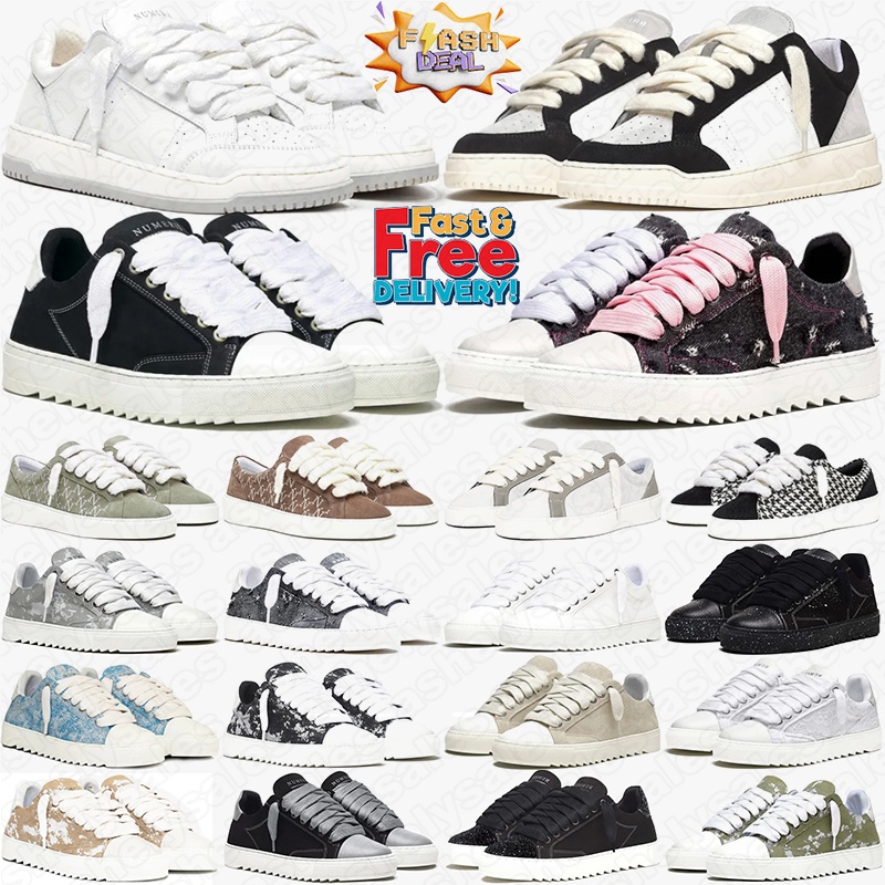 with box designer shoes sneakers numeris atelier women mens trainers chaussures shoes womens men leather platform flat sneaker skatebording casual luxurys 35-47