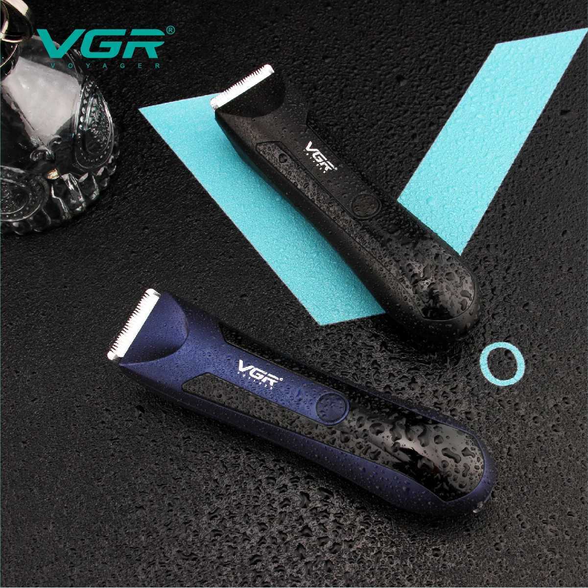 VGR Groin Body Pubic Hair Trimmer For MenWomen Electric Beard Clipper Ball Shaver Groomer RechargeableCeramic BladeWet DryT251120