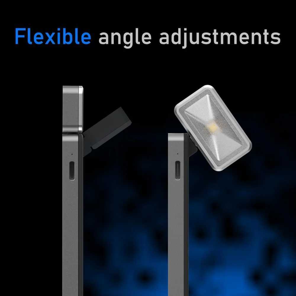 LED Rechargeable Clip-On Book Light 3 Colors 5 Brightness Bed Reading Night Light Eye-Protection Bookmark Lamp Mini Book Lamp M251120