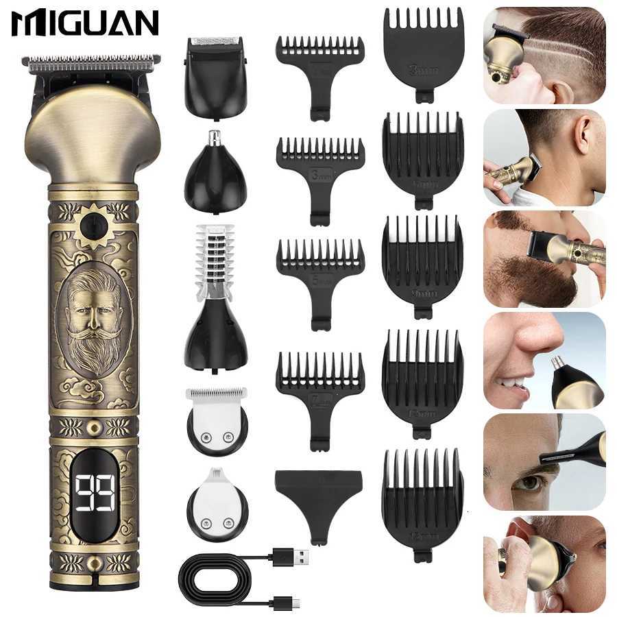 Hair Clippers and 6-in-1 Beard Trimmer Set for Men Professional Cordless Hair Trimmer Barber Clippers for Haircut Fade BeardT251120