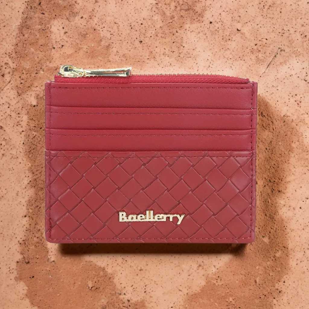 Slim Multi-Functional Wallet Womens - Baellerry PU Leather 8-Slot Card Case Cash PocketW251120