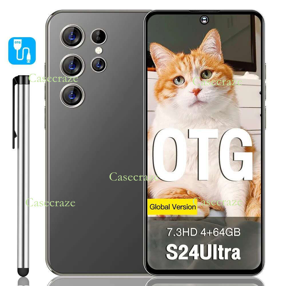 S24Ultra 10-core 7.3-inch perforated screen, resolution 1440*3200, 5G signal,50MP+108MP battery 8000mah, Android 14,ChatGPT, external stylus, supports