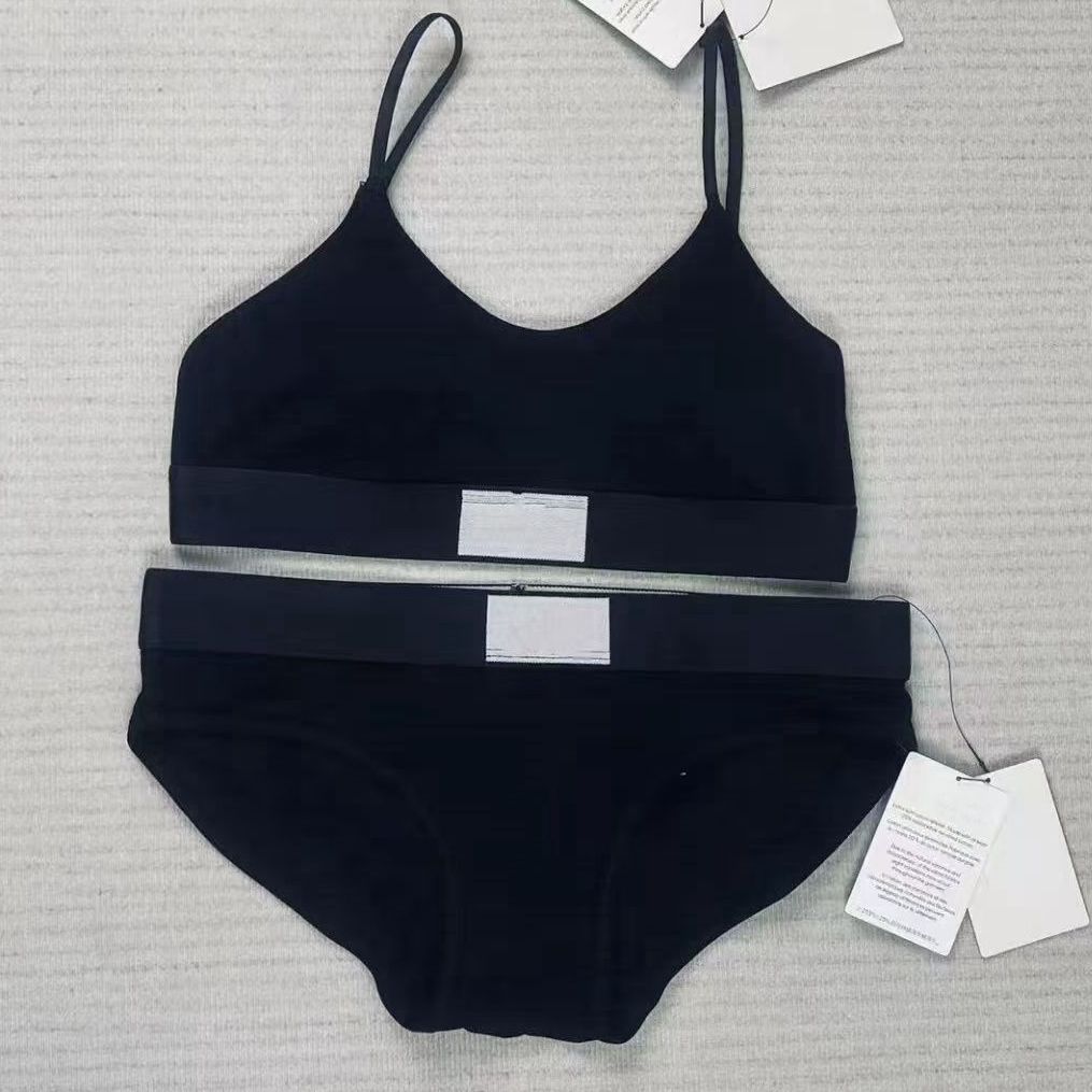 Designer Womens Lingerie suit Bustiers Bra Briefs Set Luxury Bras Shorts Set Bodysuits Underwear Breathable Black White Bikini panties Sexy Sleeveless Lingerie L