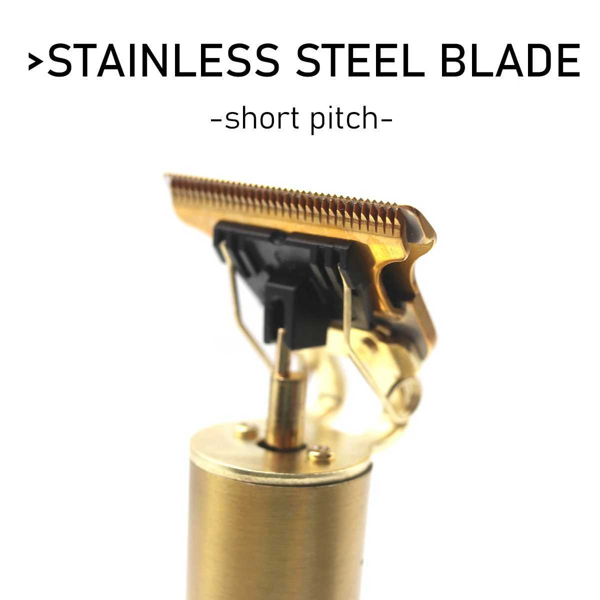 T9 Professional Hair Trimmer Machine Metal Body Stainless Steel Blade Hair Clipper Beard Trimmer for Men Finishing MachineT251120
