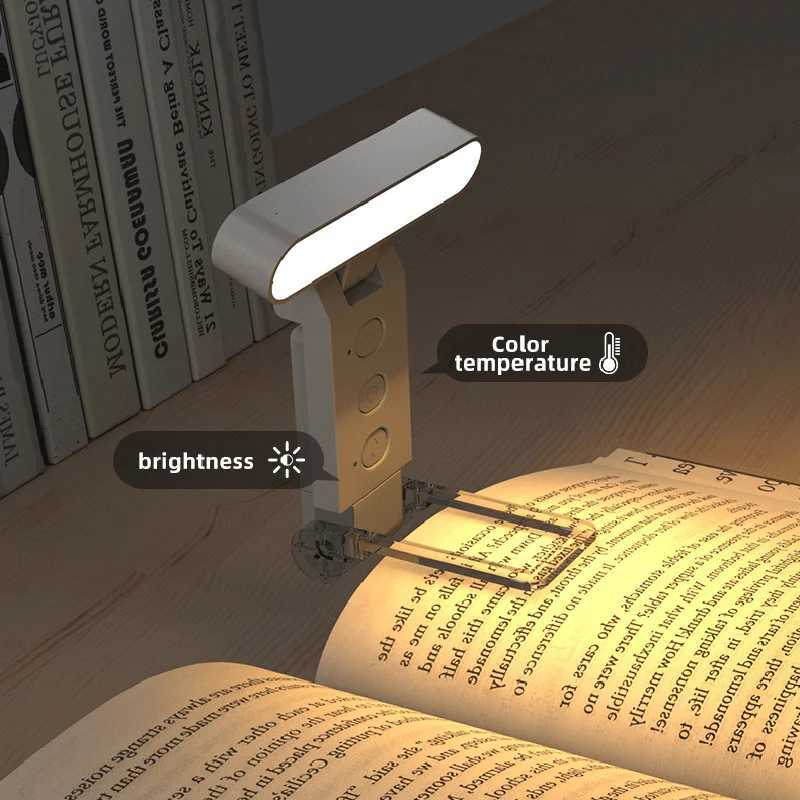Clip On Reading Light USB Rechargeable LED Book Light Portable Night Light For Books Bedside Desk Gift For Readers Students Kids M251120