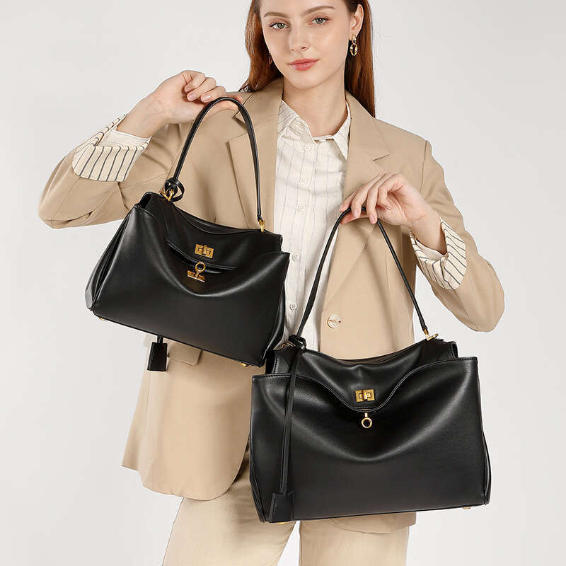 Free Shipping Hot-selling Genuine Leather Crossbody Shoulder Underarm Handbag New High-end Large Capacity Women's Tote Bag