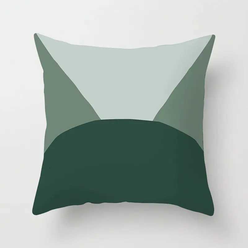 Pillow Case Sweet Mint Green Print Cushion Covers Fresh Art Pattern Geometric case Fashion 4545cm Decorative Throw s Case C251120