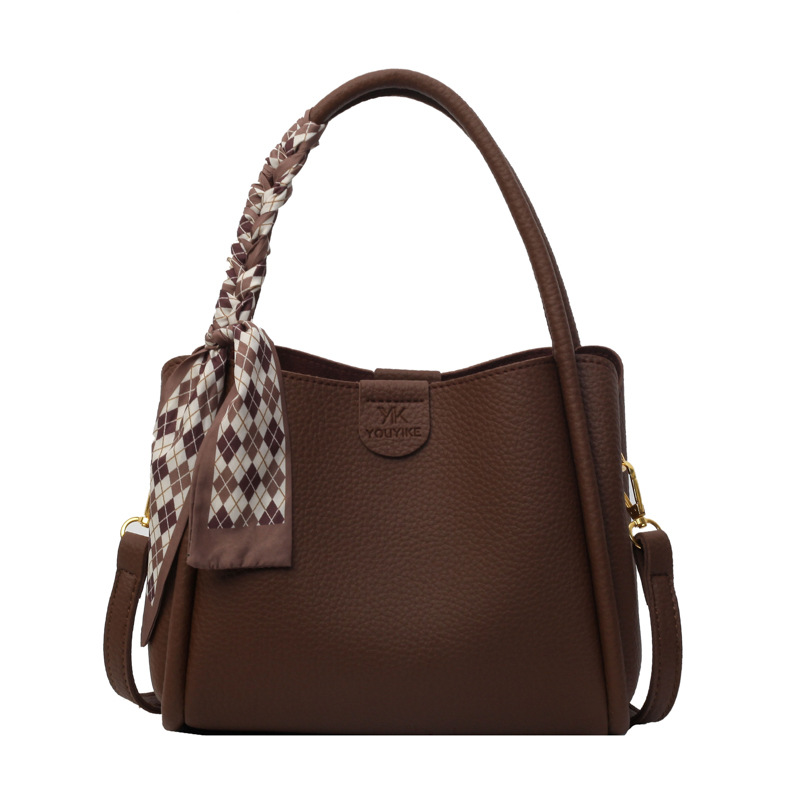 Stylish Soft Leather Ladies' Vegetable Basket Bag - Versatile Crossbody & Shoulder Messenger Purse