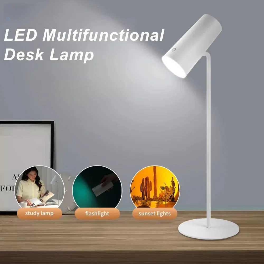 Sunset Eye Protection Table Lamp USB Touch Dimming Reading Light for Study Flashlight Bedroom Bedside Decor Photo Desk Lamps M251120