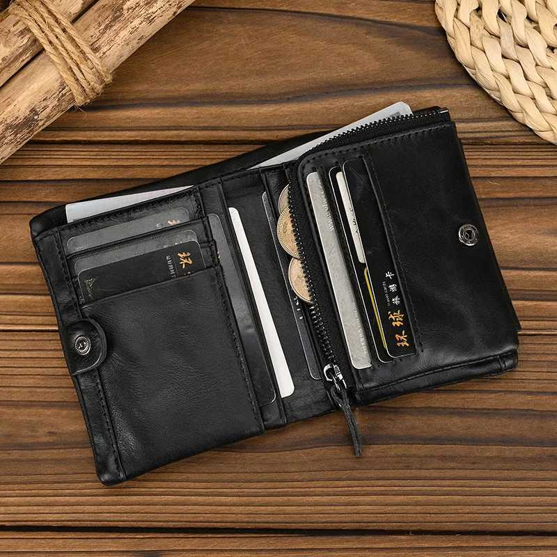 Luxury brand designer wallet mens card holder soft leather short wallet coin credit card mens wallet pocket W250419