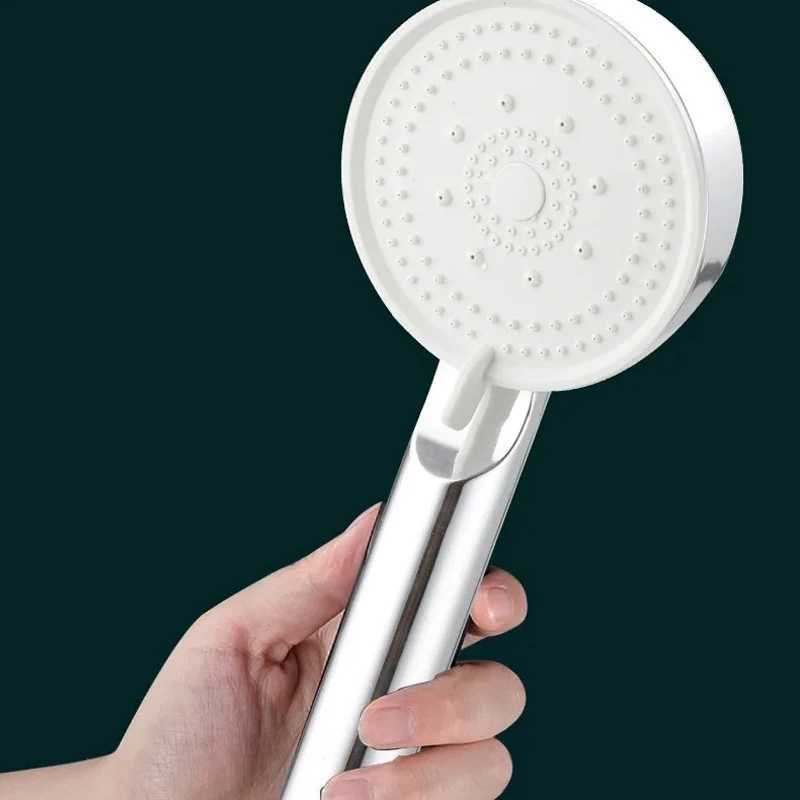 5 Modes Adjustable High Pressure Shower Head Water Saving Massage Function Black Showerhead for Bathroom AccessoriesM251120