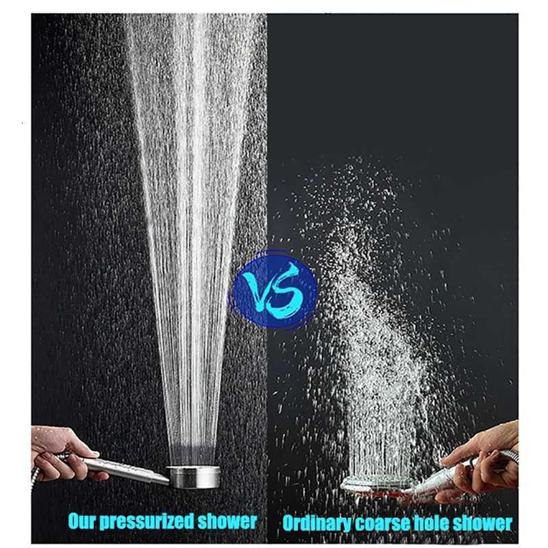 304 Stainless Steel Shower Head High-pressure Handheld Bathroom Wall Mounted Pressurized Water Saving Rainfall Shower HotM251120