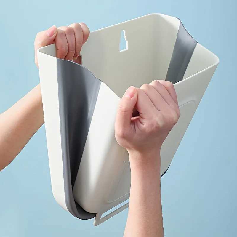 Foldable 6L Trash Can Square Hanging Bin No Bend No Electricity Needed Save Space Easy Use C251120