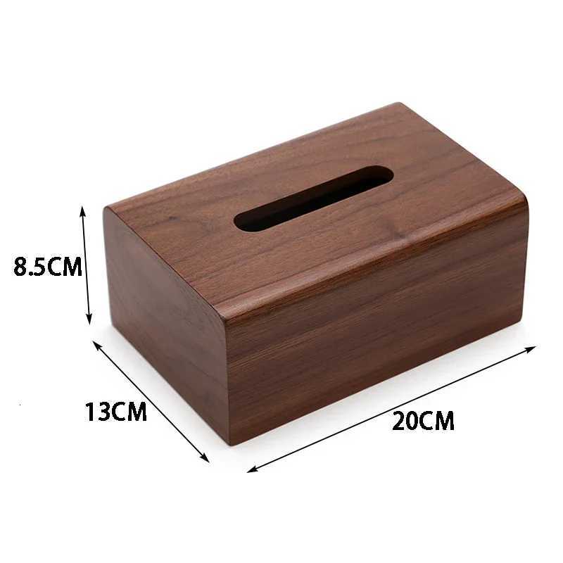 Walnut Wood Tissue Box Holder Cover Designer Tissue Storage Boxes Luxury Wooden Napkin Box Modern Rectangular Napkins Case Home C251120