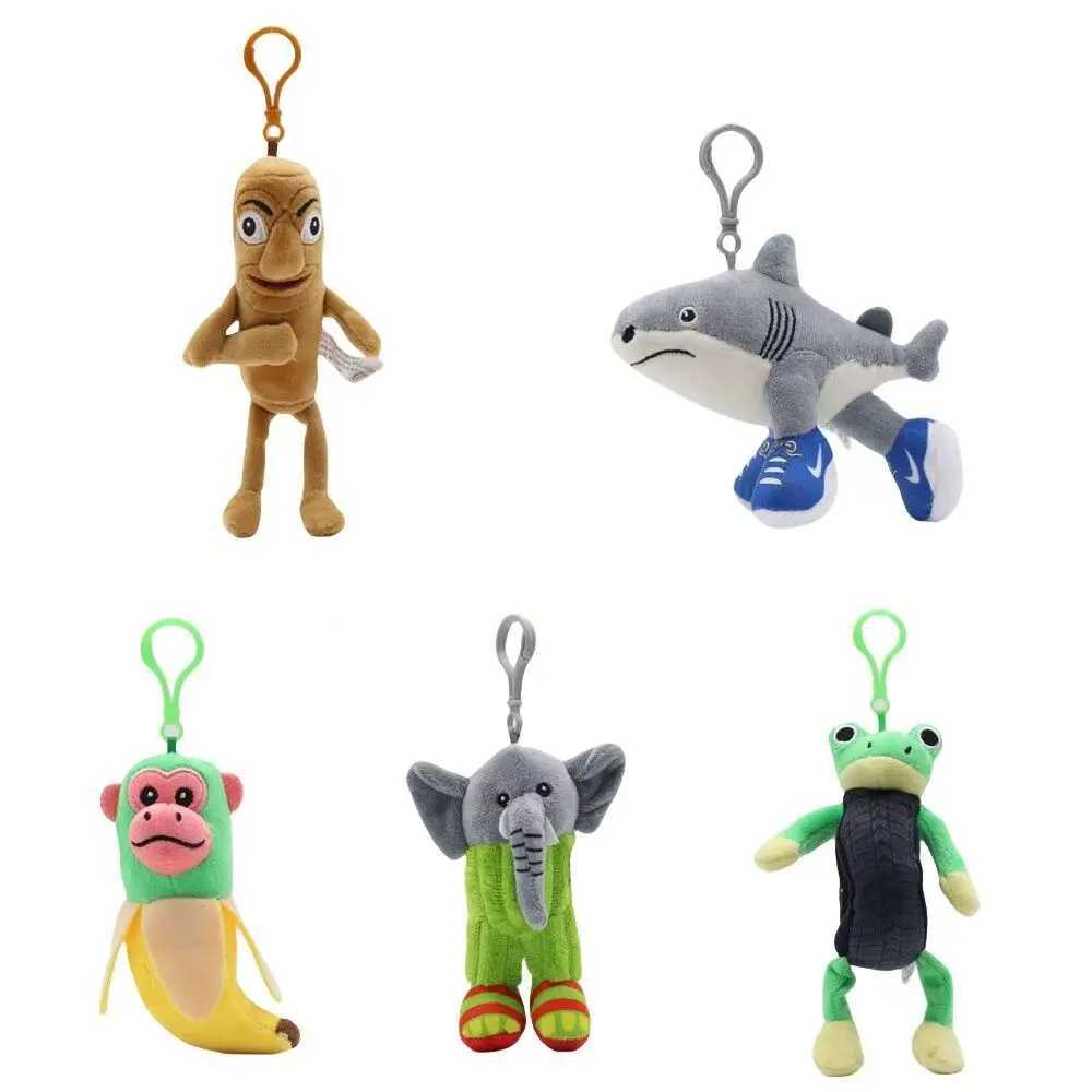 13-20cm Tralalelo Tralala Plush Pendant Keychain Tungtungtung Italian Brainrot Tung Sahur Shark Plush Soft Toy Gift G251120