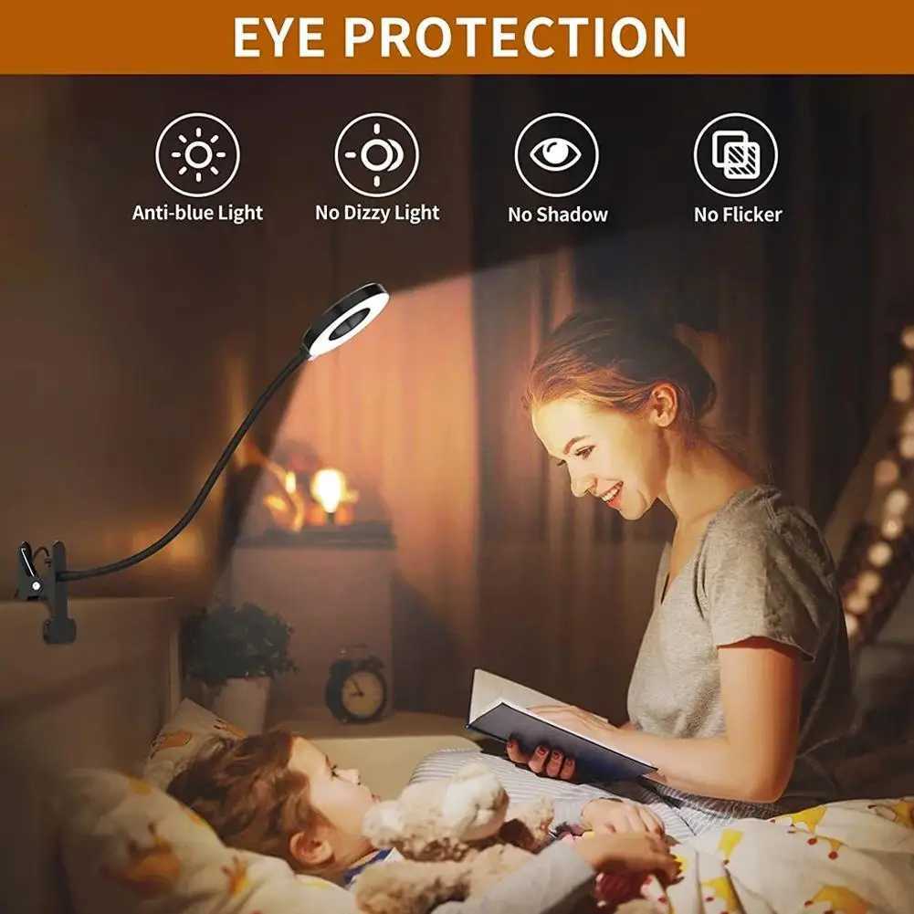 DC 5V USB LED Eye Protection Book Night Light Adjustable 10 Levels W Neutral Cool Daylight For Read Table Lamp M251120